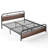 Ingrun Metal Bed Frame with Headboard and Foot Board-1327864728