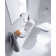 D-Code Ceramic Rectangular Wall Mount Bathroom Sink with Overflow