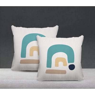 No Decorative Addition Outdoor Reversible Throw Pillow