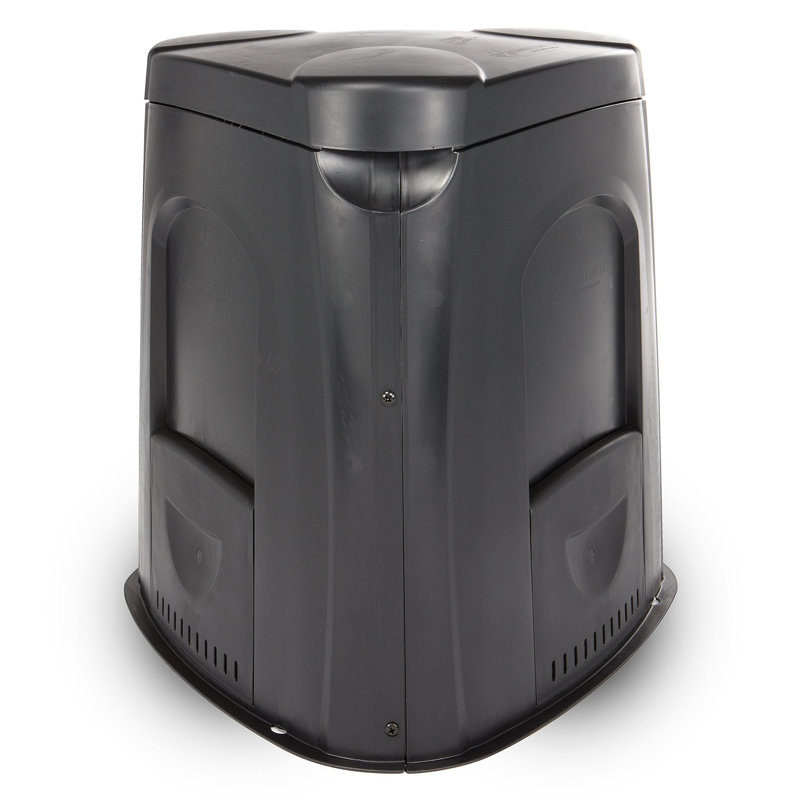 63.4 Gallons Plastic Odor Resistant Outdoor Stationary Composter with Latching Lid