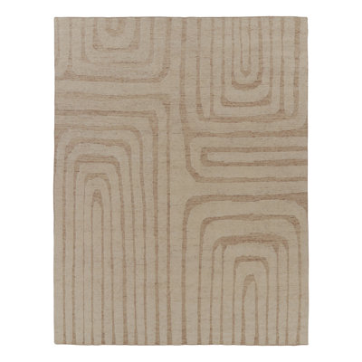 Modern One-of-a-Kind 12'5X16'3 Hand Knotted Area Rug