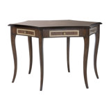 Game 46" 6 - Player Walnut Foldable Poker Table and with Drawers Included