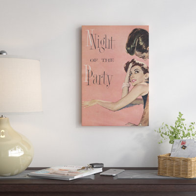 «Night of the Party» par Hemingway Design - Estampe numérique sur toile tendue avec châssis