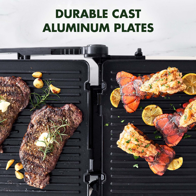 GreenPan Elite Multi Grill, Griddle, & Waffle Maker, Cloud Cream