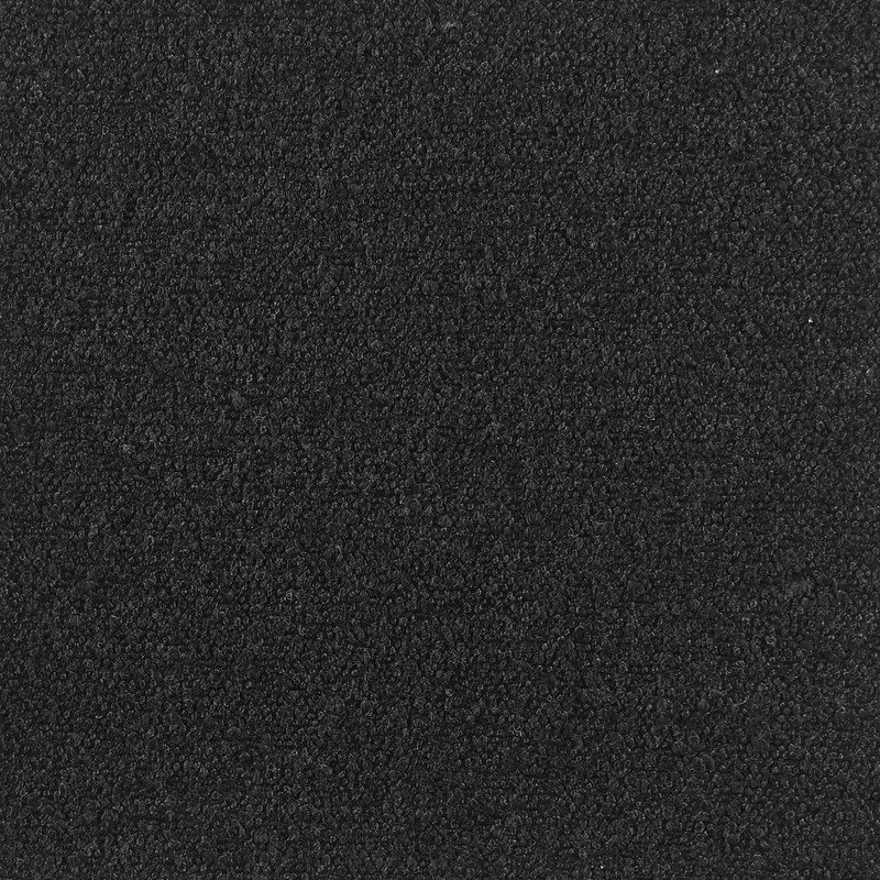 Pouf modulaire en tissu bouclé, Repose-pieds, Noir