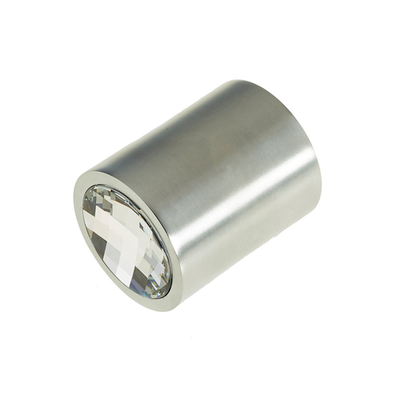 Coppedge Passage Door Knob, Satin Chrome