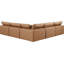 Canapé modulaire réversible de 120 po en similicuir-87141415