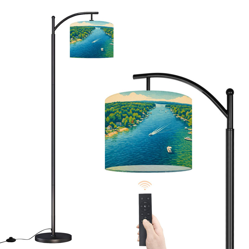 Lampe sur pied Arc avec abat-jour réglable Lake Ozarks