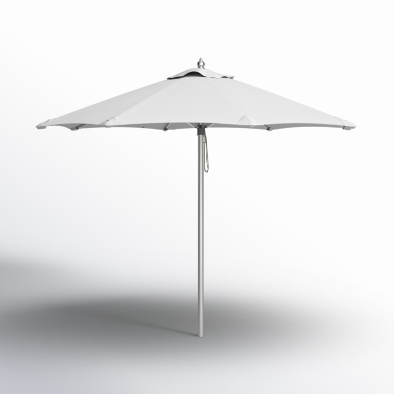 Oxford 108'' W Sunbrella® Umbrella, White Performance