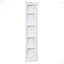 Étagère d'angle moderne, bibliothèque d'angle à 5 niveaux avec éclairage à DEL pour bureau à domicile
