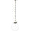Bellamy 1 Light Statement Chain 16" Globe Chandelier-19132834-19132836