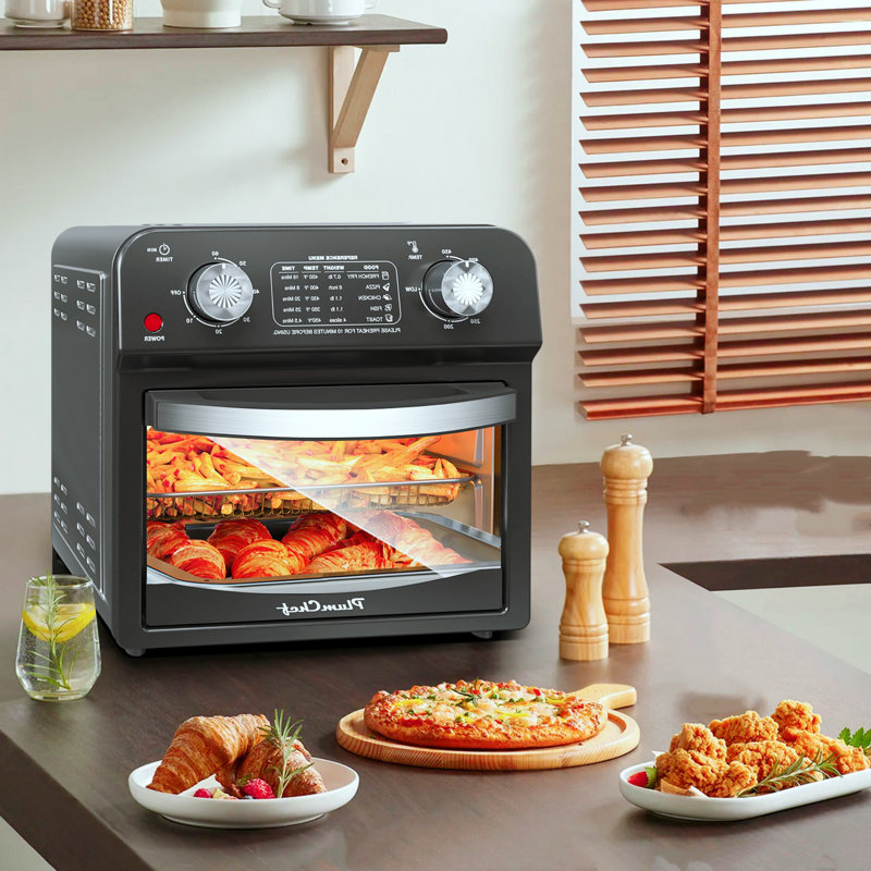 12.5-Quart 7-In-1 Multi-Function Convection Oven, Stainless Steel, Black