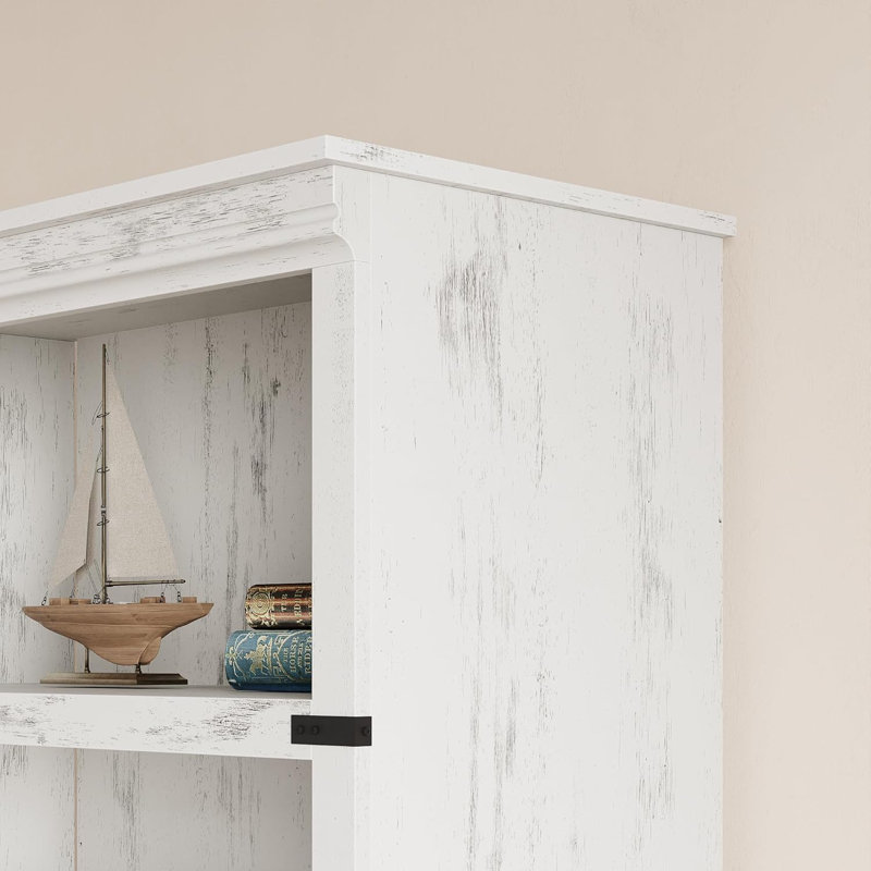 Bookcase, (5 Shelves) 171.2"H x 62"W x 32"D, White