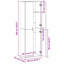 Highboard 60 X 35 X 180 Cm Engineered Wood-1232909297