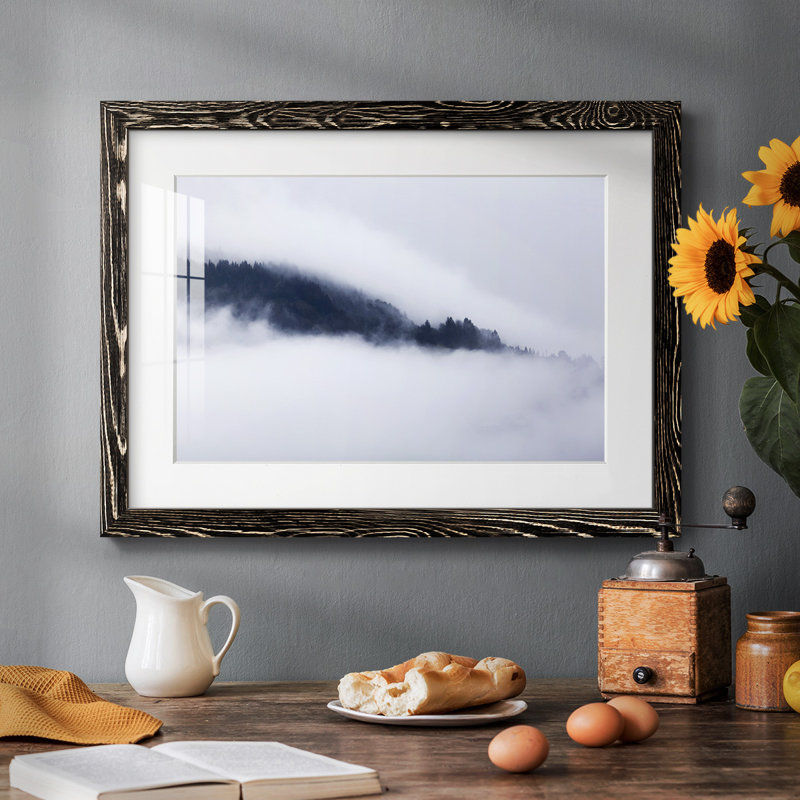 Dans les nuages - reproduction de cadre photo unique, Noir, H 22 po x l 32 po x P 1,5 po
