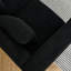 3 pièces de style noir, style moderne, livraison rapide, rembourrage en mousse, pieds en métal, 6 coussins inclus, tissu d'une capacité de 250 lb / siège, style avec, entrepôt lb / siège,