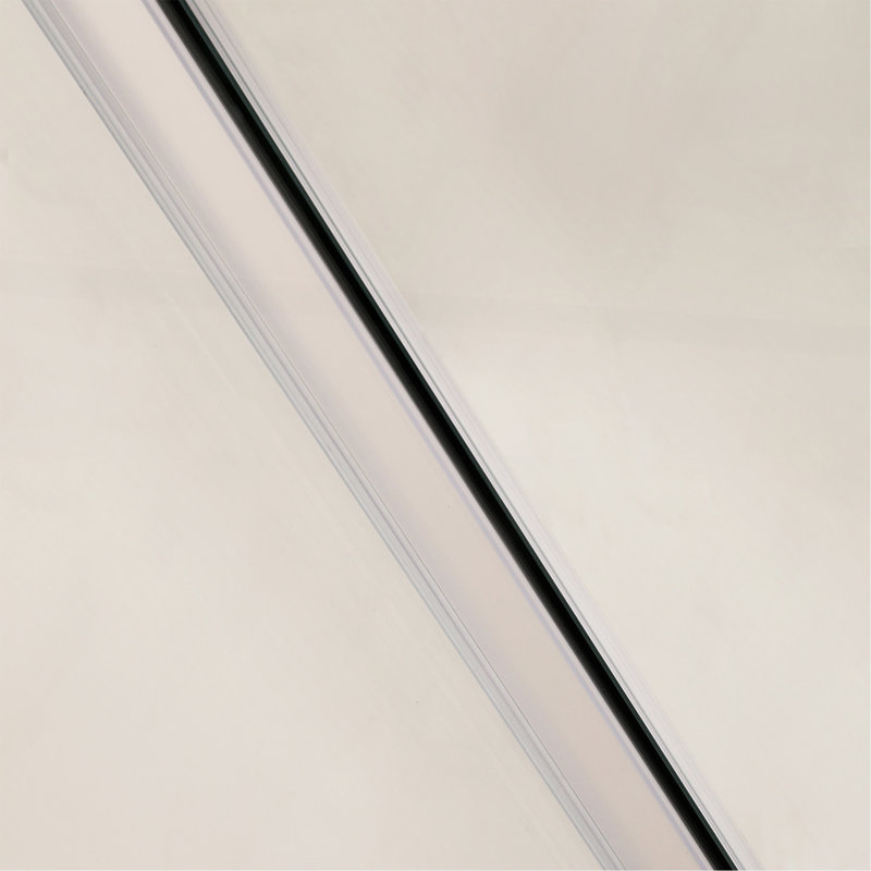 Paroi de douche coulissante simple l 60 po x H 72 po, 1/4 po (6 mm), argent brossé, Argent