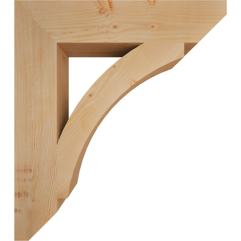 Support en bois / corbeau, Sapin de Douglas, H 34 po x l 5,5 po x P 30 po