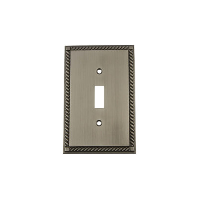 Rope 1-Gang Toggle Light Switch Wall Plate