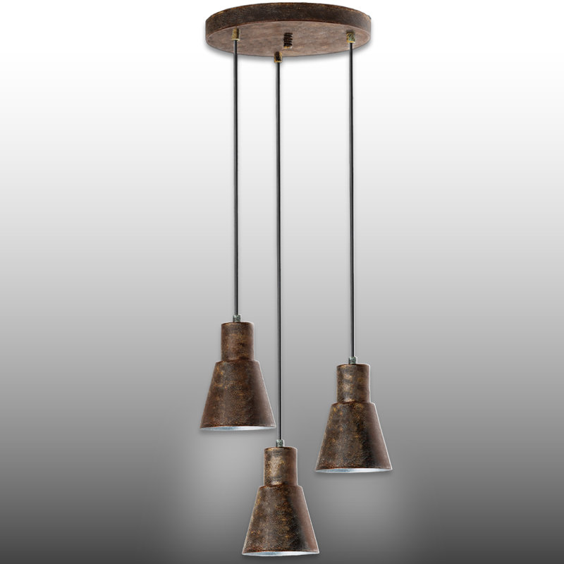 Luminaire suspendu à hauteur réglable 3 lumières