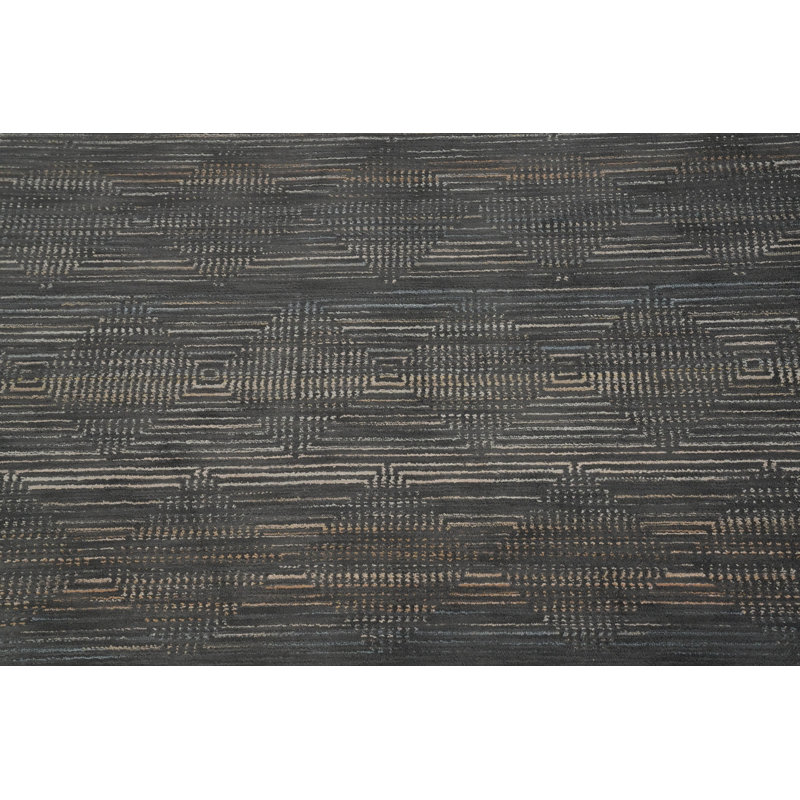 Élégant tapis gris foncé 5 x 7 pour une touche moderne