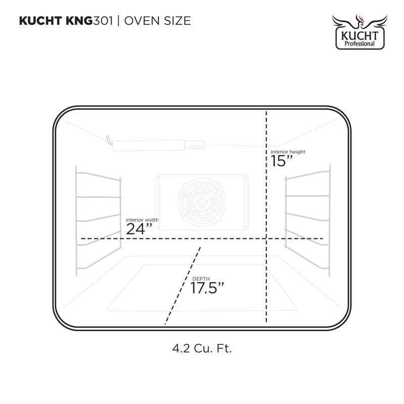 Kucht 30'' W Free Standing Range, Natural Gas