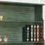 Simple Green Painted Solid Wood Bookcase