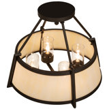 Cilindro Lucy 4 - Light Semi Flush Mount