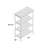 50.3"H X 32"W Pinnell Etagere Bookcase