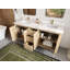 Chêne d'Atlanta 72 po X P 22 po D Meuble-lavabo double avec 2 po -108734131