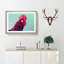 Geometric Rooster in Abstract - Framed Print-55726913-55726915