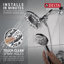 Ensemble de robinet de baignoire chromé Arvo 14 Series avec pomme de douche double 2 en 1 In2ition avec douchette combinée, ensemble de garniture de valve, chrome (valve incluse)-58972588
