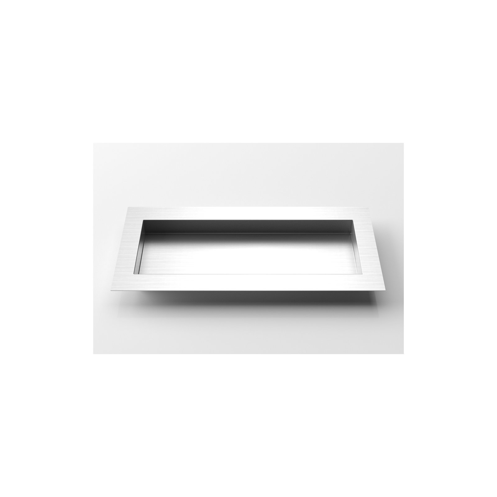 Geo Series Metal Planter Box, Stainless Steel