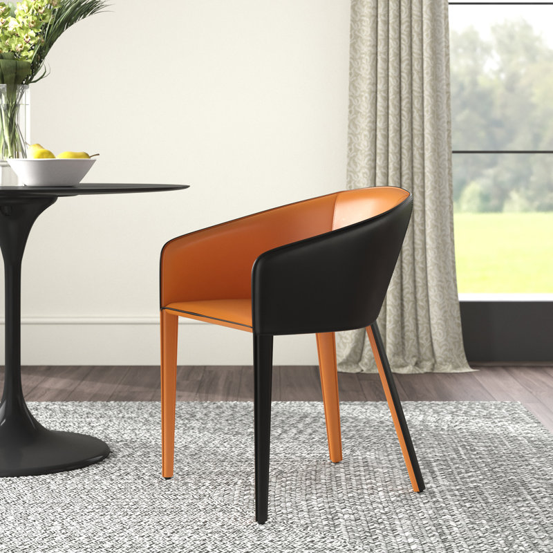 Fauteuil rembourré Wellkamp, Caramel foncé