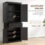Armoire décorative, garde-manger, armoire de rangement haute, armoire autoportante avec tiroir