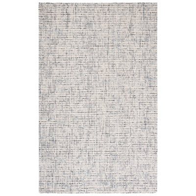 Tapis gris / bleu clair en laine touffeté à la main Aprell