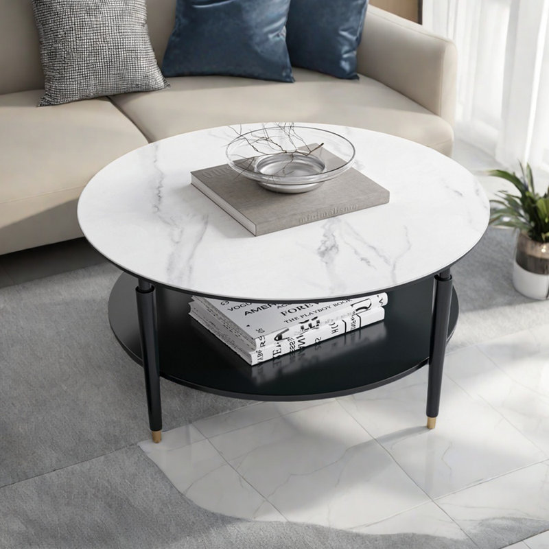 Table basse ronde en marbre