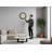 16" Round Wall Clock, Antique Brown, Transitional | Gift Idea