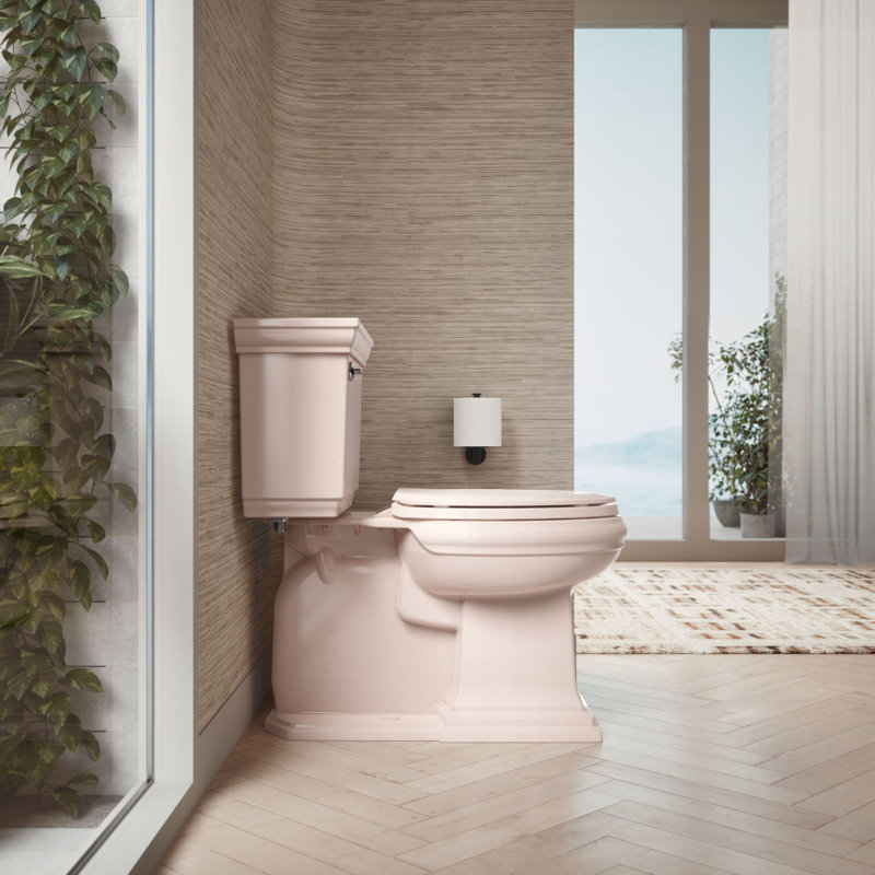 Lustra with Quick-Release Hinges Toilet Seat, Wild Rose, Elongated