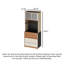 Armoire garde-manger mince et haute Minimalist Modern