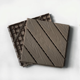 Plastic Composite Deck Tiles Set of 35pcs