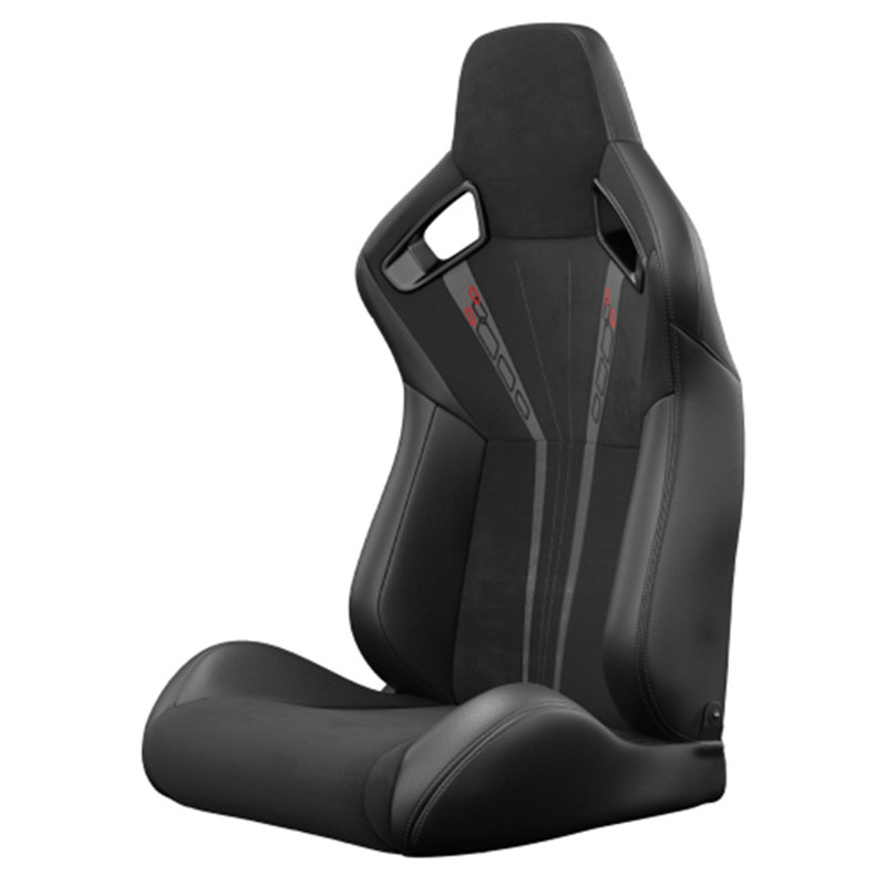 Selle de course universelle 2 pièces avec dossier en cuir en PVC et dossier en cuir inclinable inclinable avec glissière de réglage (sans le support de siège)