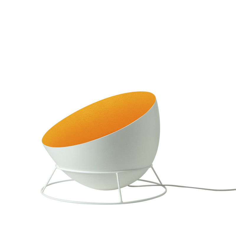 Luna 27.5cm Novelty Floor Lamp, White, White/Bronze