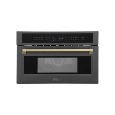 29.75" 1.6 cu ft. 1000 - Watt Convection Built-In Microwave with Sensor Cooking in Black Stainless Steel