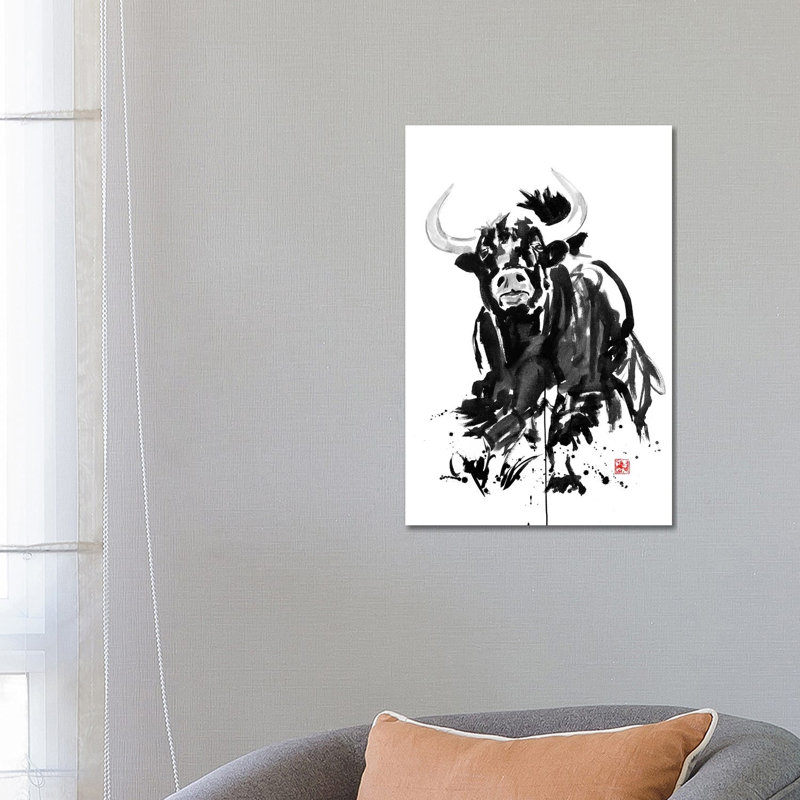 Buffalo by Péchane - Print on Canvas, 66.04 cm H x 45.72 cm W x 1.91 cm D, Wrapped Canvas