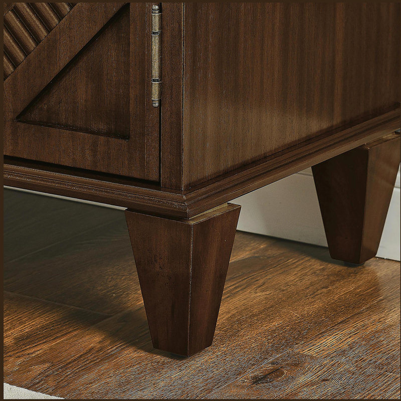 Buffet rétro en bois avec rangement, armoires décoratives, Noyer