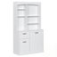Bathroom Storage Cabinet with Tilt-Out Hamper, Spacious Organizer with Adjustable Shelves and Drawers, Durable MDF Construction