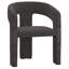 Chaise de salle à manger moderne en tissu, ensemble de 4-2096047863