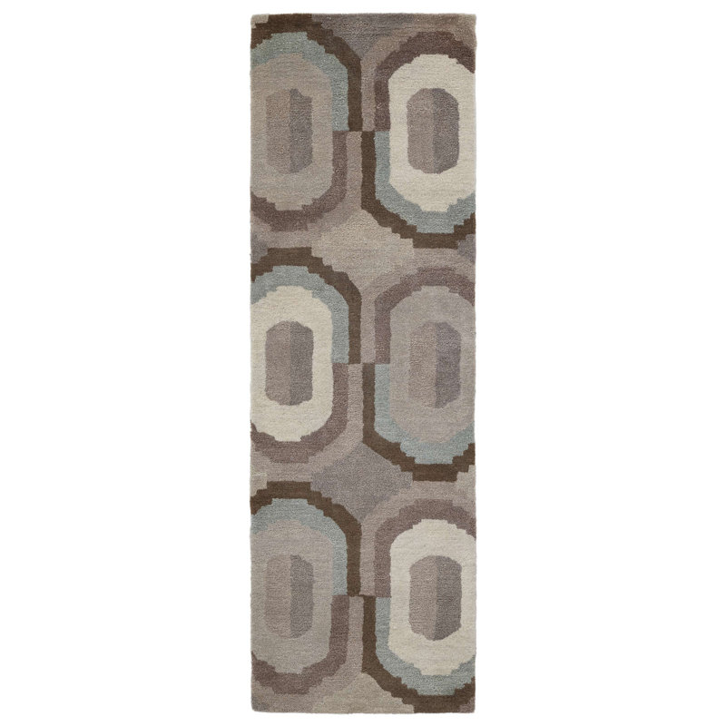 Hand Tufted Wool Azura Indoor Area Rug, Runner 2'6" x 8'