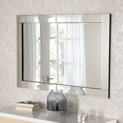 Maura Glass Flat Wall Mirror